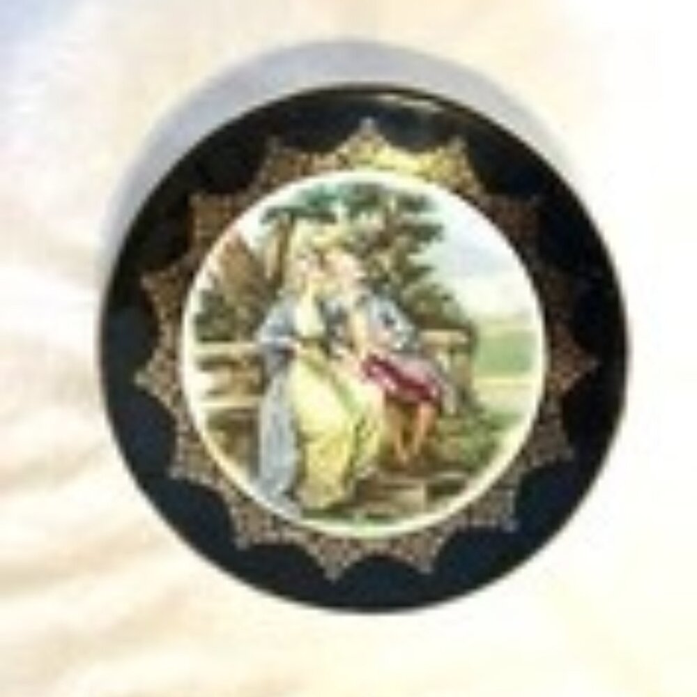 VTG! REGENCY BONE CHINA Signed Decorative Porcelain Plate ~ Made in England